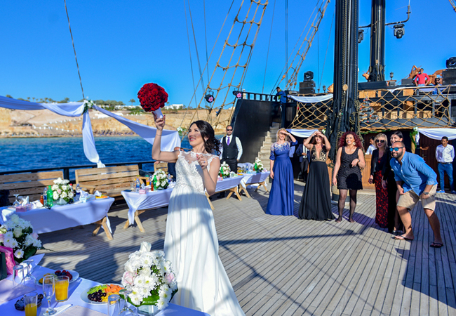 Wedding on luxury yacht in Sharm El Sheikh
