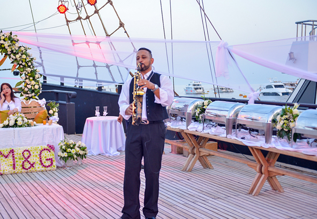Wedding on luxury yacht in Sharm El Sheikh